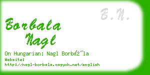 borbala nagl business card